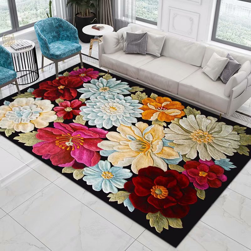 Commercial Printing & Graphics - Blume Pastoral 3d gedruckt Teppich Wohnkultur