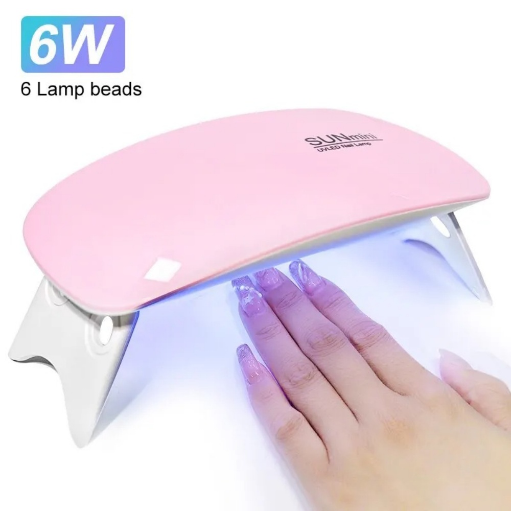 Exposure Unit Uv - 6W Faltbare UV-LED-Nagellampe Tragbarer Maniküre-Trockner Schnelltrocknende