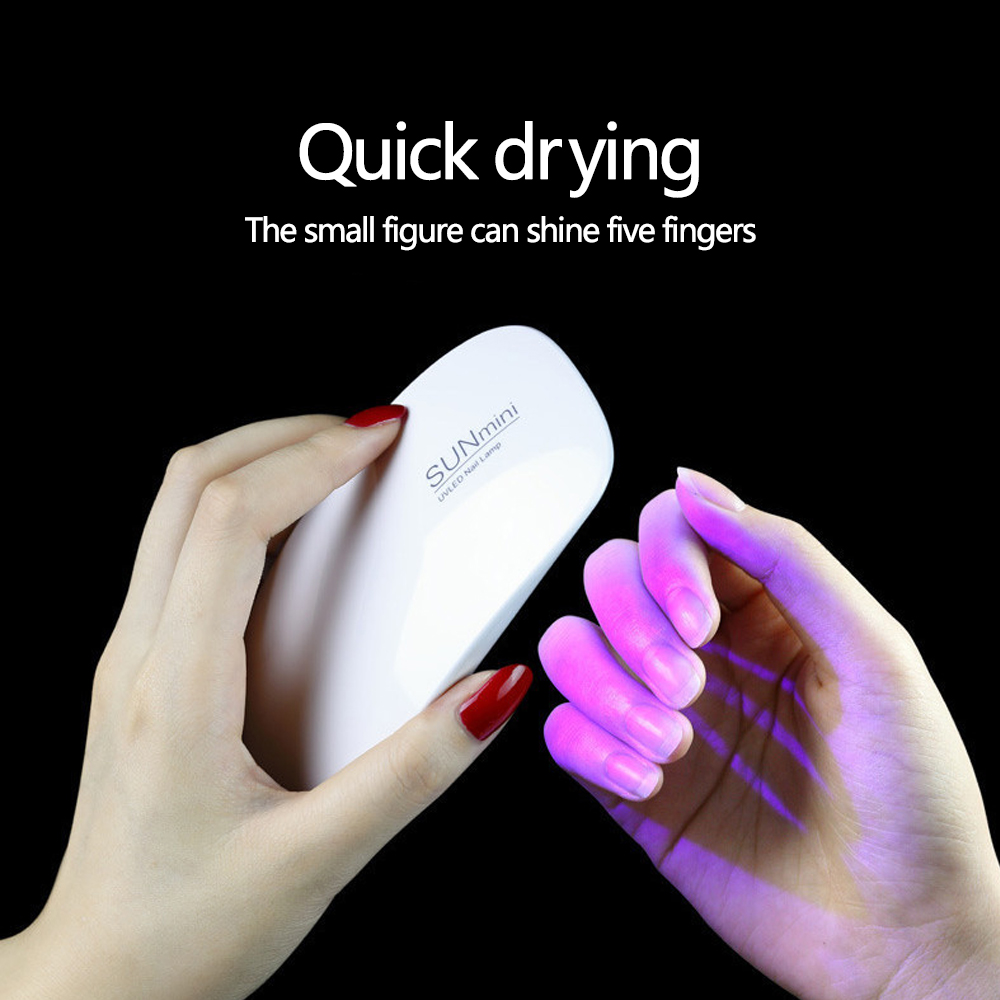 Tragbare 6 LED UV-Nagellampe 6 – Exposure Unit Uv Bewertung und Preis