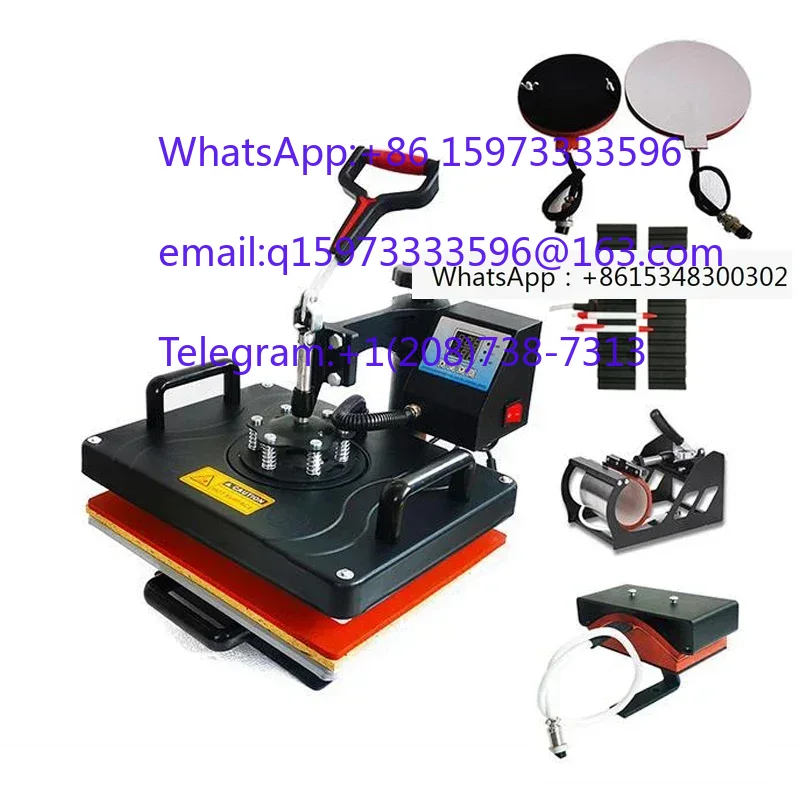 Kombinierte 6-in-1-Heißtransfe – Commercial Printing Press Machine Bewertung und Preis