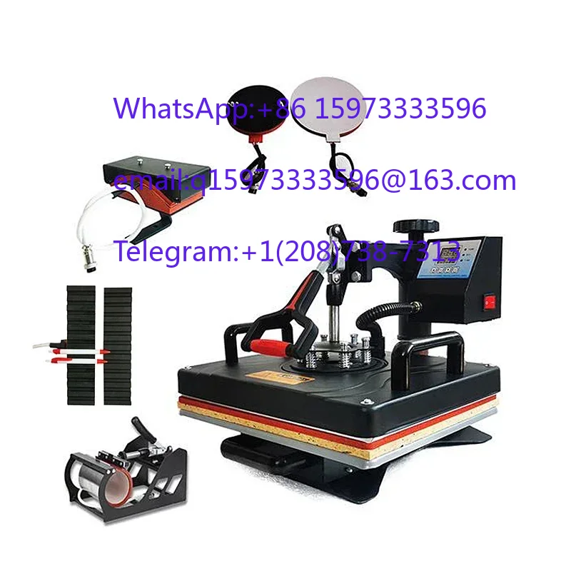 Kombinierte 6-in-1-Heißtransfe – Commercial Printing Press Machine Bewertung und Preis