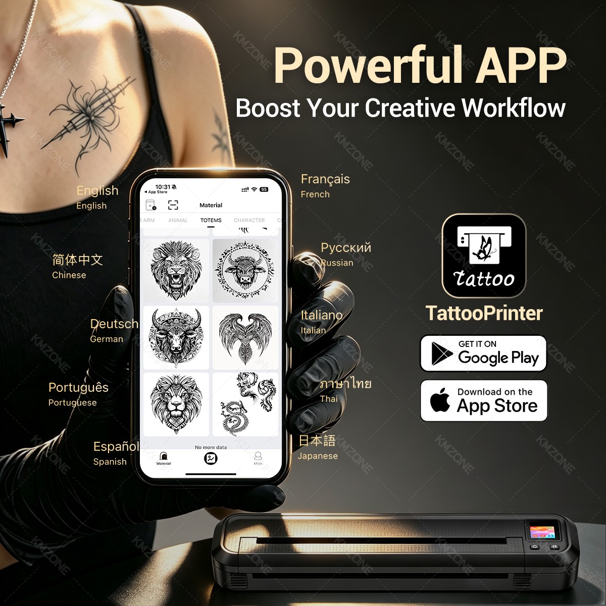 Bildschirmanzeige A4 Tattoo-Tr – Commercial Printing Network Bewertung und Preis