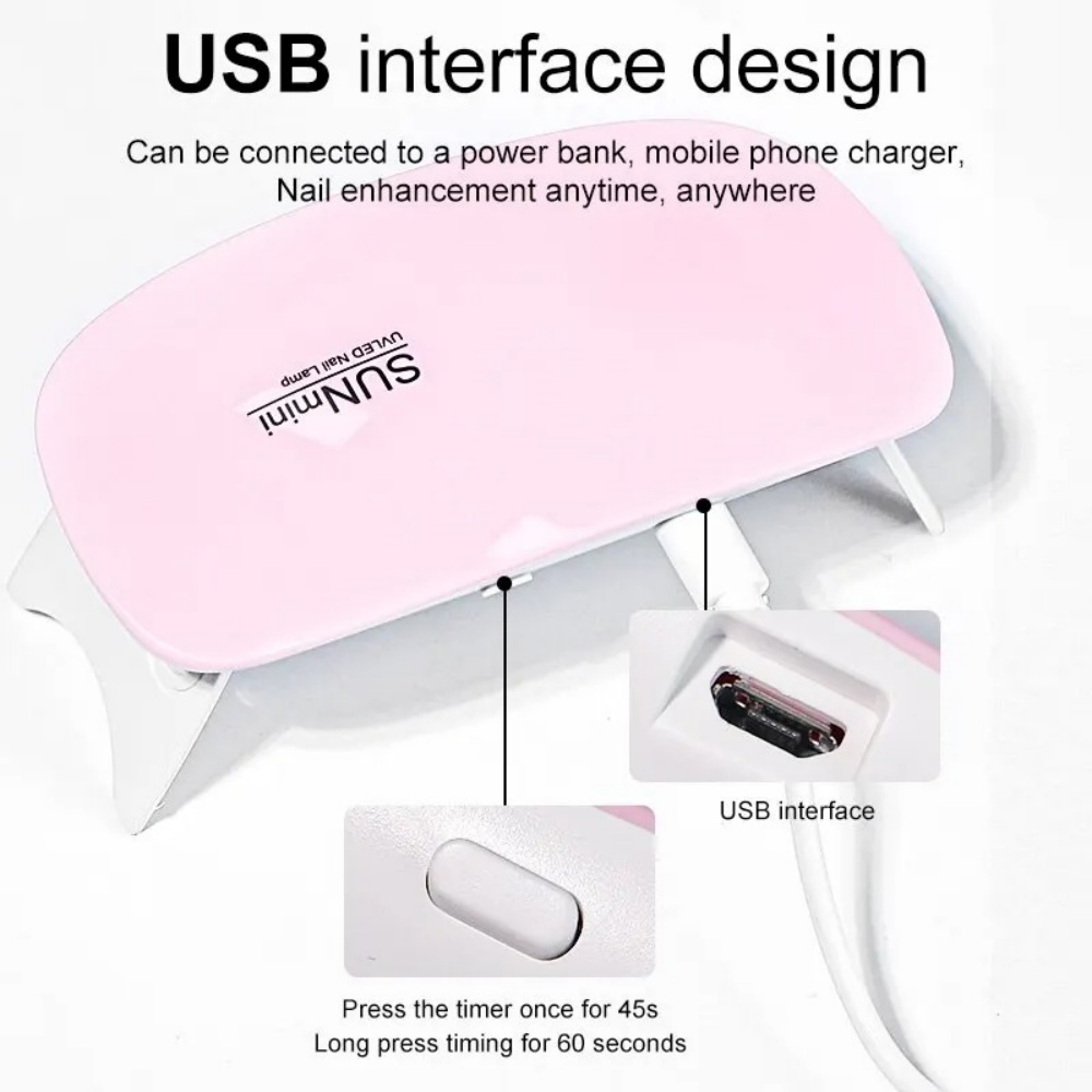 6W Faltbare UV-LED-Nagellampe  – Exposure Unit Uv Bewertung und Preis