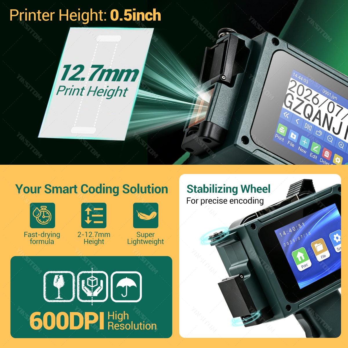 Neu verbesserte 0,5-Zoll-12,7- – Commercial Printing Network Bewertung und Preis