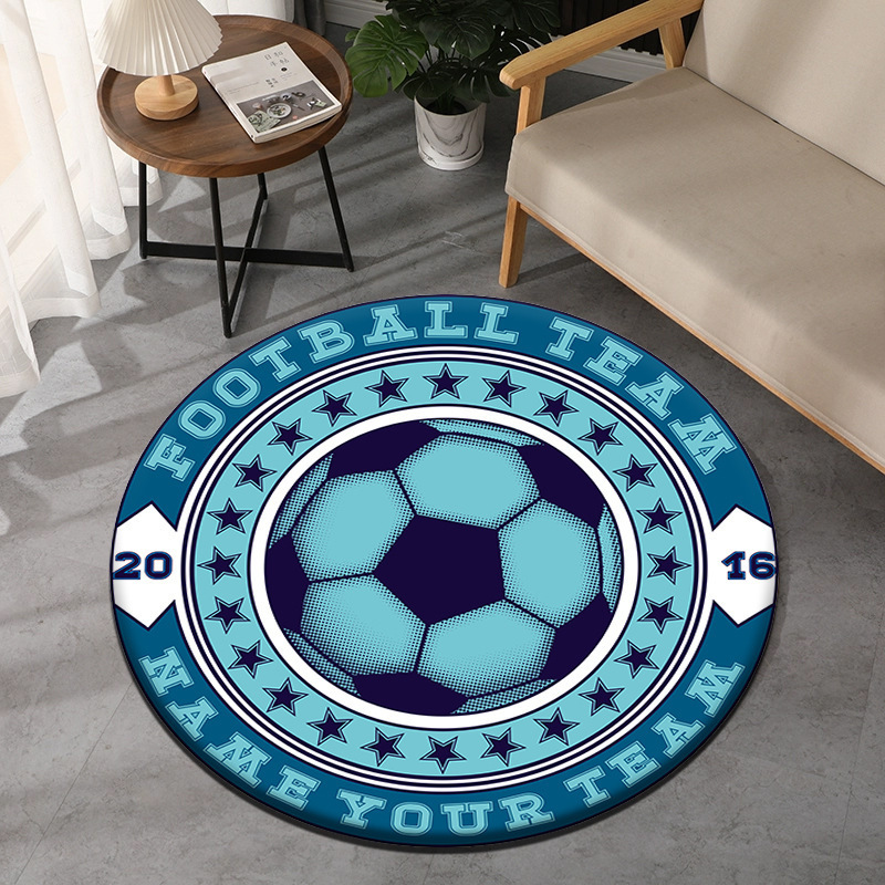 Fußball-Thema, runder Teppich, – Commercial Printing & Graphics Bewertung und Preis