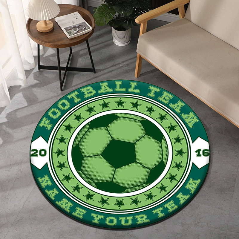 Fußball-Thema, runder Teppich, – Commercial Printing & Graphics Bewertung und Preis